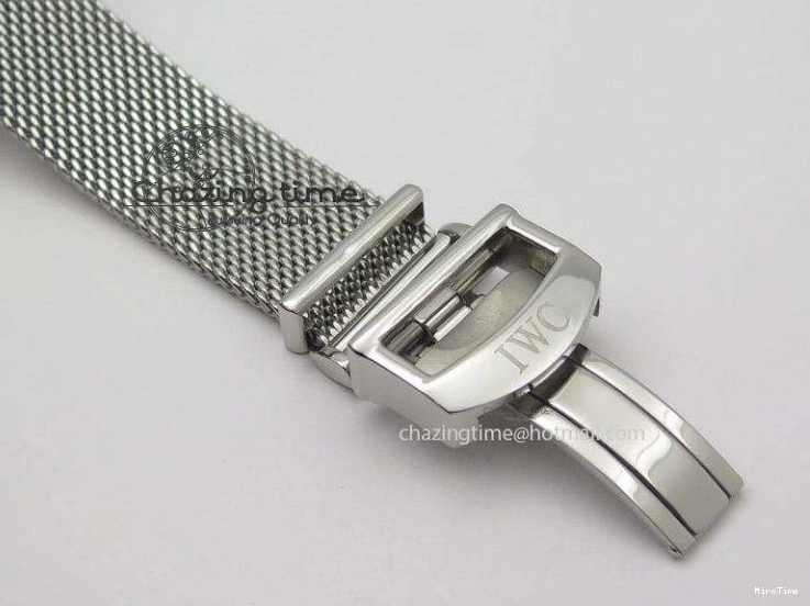 MIROTIME 1225 Portofino SCHAFFHAUSEN SS MKF 1:1 Best Edition Silver Dial Diamond On Mesh Bracelet A Lightweight 7339
